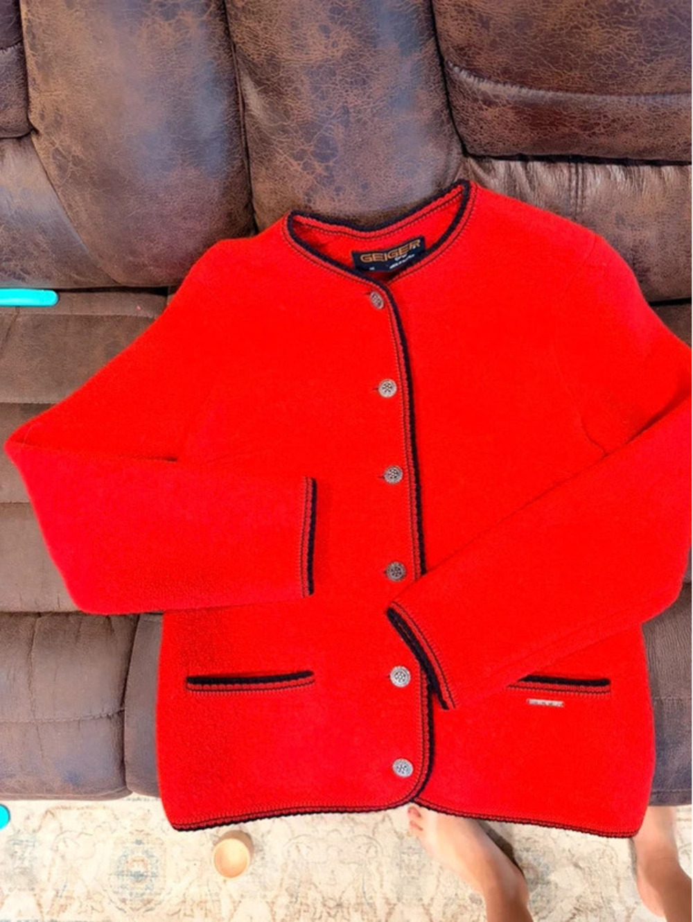 Geiger of Austria Red Jacket- 100% wool